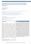 Research paper thumbnail of New Methods in Treatment of Renal Failure in Patients with Multiple Myeloma : A Review with Immunological Approach