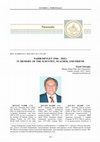 Research paper thumbnail of NADIR DEVLET (1944 -2021): IN MEMORY OF THE SCIENTIST, TEACHER, AND FRIEND