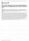Research paper thumbnail of Antihypertensive and hepatic hypotriglyceridemic effect of grape seed procyanidins in cafeteria-diet rats
