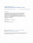 Research paper thumbnail of E-Resources and Its Adoption among Engineering College Faculty Members Pertaining to Kerala State