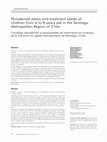 Research paper thumbnail of Periodontal status and treatment needs of children from 6 to 8 years old in the Santiago Metropolitan Region of Chile