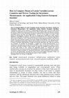 Research paper thumbnail of How to compare means of latent variables across countries and waves: Testing for invariance measurement. An application using Eastern European societies
