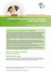 Research paper thumbnail of Multidrug-resistant tuberculosis in migrants , multi-country cluster Second update , 27 March 2017