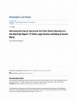 Research paper thumbnail of Narrowing the Gap by Narrowing the Field: What's Missing from the MacCrate Report—Of Skills, Legal Science and Being a Human Being