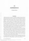 Research paper thumbnail of « Experience », The Routledge Companion to Historical Theory, Edited By Chiel van den Akker, Oxon/New York, Routledge, 2022, p. 529-543.