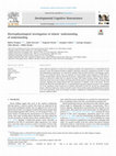 Research paper thumbnail of Electrophysiological investigation of infants’ understanding of understanding