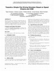 Research paper thumbnail of Towards a Simple City Driving Simulator Based on Speed Dreams and OSM