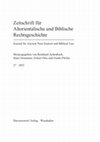 Research paper thumbnail of Markl, Dominik, “Die politische Theologie des Monotheismus im Kontext des persischen Weltreichs”, Zeitschrift für Altorientalische und Biblische Rechtsgeschichte 27 (2021) 175–186.