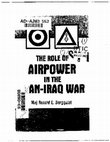 PDF) The Role of Airpower in the Iran-Iraq War