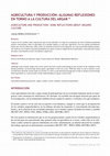 Research paper thumbnail of Agricultura y producción: algunas reflexiones en torno a la cultura del argar