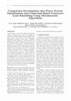 Research paper thumbnail of Comparison Investigation into Power System Optimization and Constraint-Based Generator Load Scheduling Using Metaheuristic Algorithms