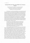 Research paper thumbnail of Teaching media and culture of the Middle East to American Students