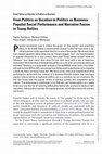 Research paper thumbnail of From Politics as Vocation to Politics as Business: Populist Social Performance and Narrative Fusion in Trump Rallies