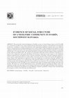 Research paper thumbnail of Evidence of Social Structure of a Neolithic Community in Svodín , Southwest Slovakia