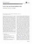 Research paper thumbnail of Levels of water and soil natural pollutions in Italy