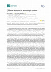 Research paper thumbnail of Quantum Transport in Mesoscopic Systems