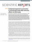 Research paper thumbnail of Sustained response to symmetry in extrastriate areas after stimulus offset: An EEG study