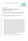 Research paper thumbnail of Brain activity in response to visual symmetry 7