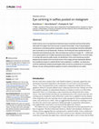 Research paper thumbnail of Eye centring in selfies posted on Instagram