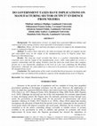 Research paper thumbnail of DO GOVERNMENT TAXES HAVE IMPLICATIONS ON MANUFACTURING SECTOR OUTPUT? EVIDENCE FROM NIGERIA