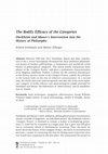 Research paper thumbnail of The Bodily Efficacy of the Categories Durkheim and Mauss's Intervention into the History of Philosophy