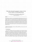 Research paper thumbnail of Urban Data and Spatial Segregation: Analysis of Food Services Clusters in St. Petersburg, Russia