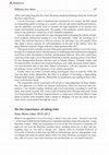 Research paper thumbnail of On the importance of taking risks