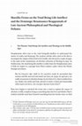 Research paper thumbnail of Marsilio Ficino on the Triad Being-Life-Intellect and the Demiurge: Renaissance Reappraisals of Late Ancient Philosophical and Theological Debates
