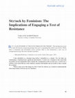Research paper thumbnail of St(r)uck by feminism: The implications of engaging a text of resistance