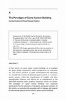 Research paper thumbnail of The Paradigm of Game System Building