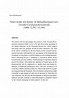 Research paper thumbnail of Notes on the text history of Mokṣadharmaparvan's Vasiṣṭha-Karālajanaka-Saṃvāda (MBh 12,291-12,296