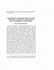 Research paper thumbnail of The Problem of Purposiveness and the Objective Validity of Judgments in Kant's Theoretical Philosophy