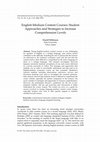 Research paper thumbnail of English-Medium Content Courses: Student Approaches and Strategies to Increase Comprehension Levels