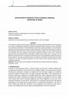 Research paper thumbnail of Application of Financial Ethics in Annual Financial Reporting of Banks