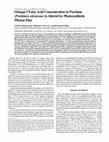 Research paper thumbnail of Omega-3 Fatty Acid Concentration in Purslane (Portulaca oleraceae) is Altered by Photosynthetic Photon Flux