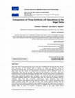 Research paper thumbnail of Comparison of Three Artificial Lift Operations in the Niger Delta