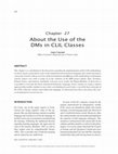 Research paper thumbnail of About the Use of the DMs in CLIL Classes
