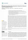 Research paper thumbnail of Prosodic Feature-Based Discriminatively Trained Low Resource Speech Recognition System