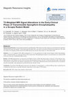 Research paper thumbnail of T2-Weighted MRI Signal Alterations in the Early-Clinical Phase of Transmissible Spongiform Encephalopathy in a Scrapie Rodent Model