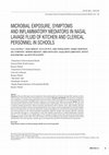 Research paper thumbnail of Ijomeh 2005;18(2) Microbial Exposure, Symptoms and Inflammatory Mediators in Nasal Lavage Fluid of Kitchen and Clerical Personnel in Schools O R I G I N a L P a P e R S Ijomeh 2005;18(2) 140