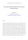 Research paper thumbnail of How to Supplement Mentalist Evidentialism: What Are the Fundamental Epistemological Principles