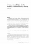 Research paper thumbnail of COSTA, C. (2011) – “A fauna mamalógica da villa romana das Almoinhas (Loures)”, O Arqueólogo Português, Vª série, nº 1.