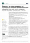 Research paper thumbnail of Real-World Use and Adverse Events of SARS-CoV-2 Vaccination in Greek Patients with Inflammatory Bowel Disease