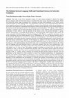Research paper thumbnail of The Relation between Language Skills and Functional Literacy in University Graduates