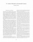 Research paper thumbnail of Isolarii, Fifteenth to Seventeenth Century