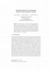 Research paper thumbnail of Self-Maintenance for Autonomous Robots in the Situation Calculus