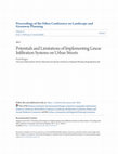 Research paper thumbnail of Potentials and Limitations of Implementing Linear Infiltration Systems on Urban Streets
