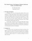 Research paper thumbnail of The Cultural System of the Buginese: Religion, Indonesian Culture, and Global Culture
