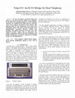 Research paper thumbnail of Telgo323: An H.323 Bridge for Deaf Telephony