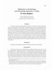 Research paper thumbnail of Digitization in Archaeology and Archaeology Education in Turkey